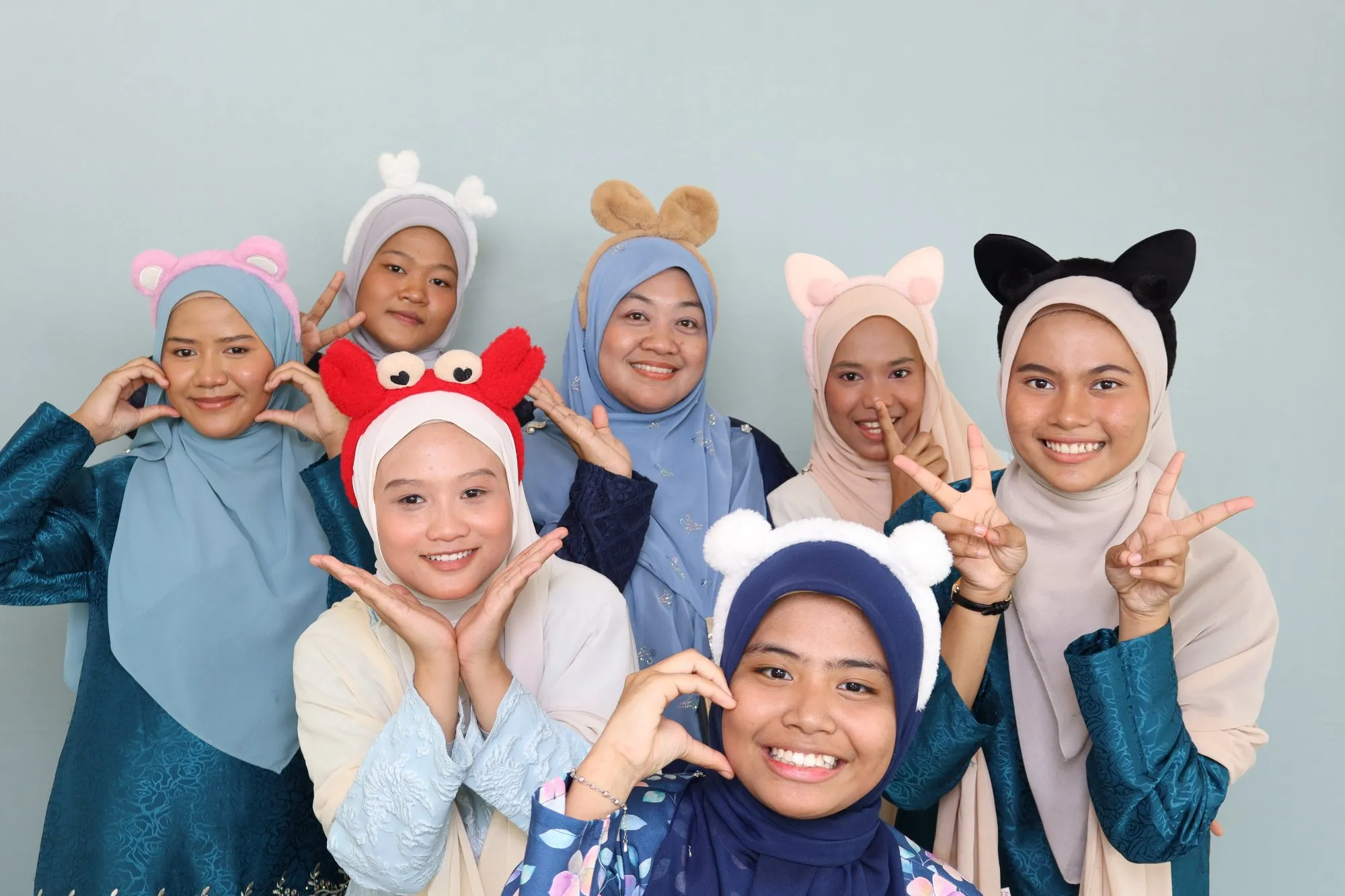 Kenangan photobooth rumah terbuka hari raya Hari Bertemu Pelanggan RKKSHK: Meriah Bersama Erat Selamanya di Rumah Kanak-Kanak Sultanah Hajjah Kalsom, Kuantan