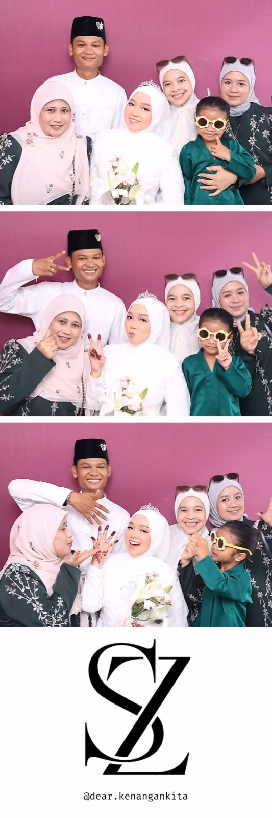Design photostrip Minimalis Elegan, Zaki & Pasangan