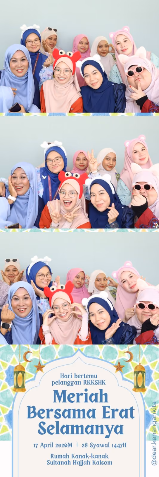 Design photostrip Istimewa Raya, Hari Bertemu Pelanggan RKKSHK: Meriah Bersama Erat Selamanya