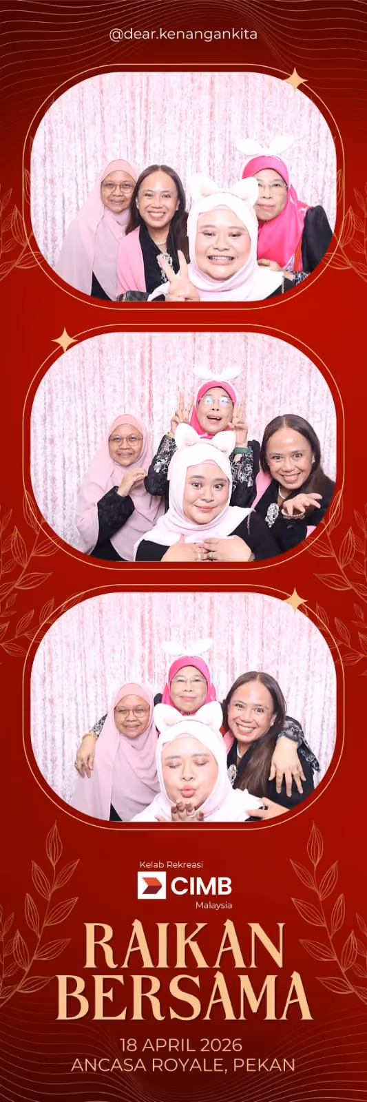 Design photostrip Istimewa Raya, Raikan Bersama Kelab Rekreasi CIMB Malaysia