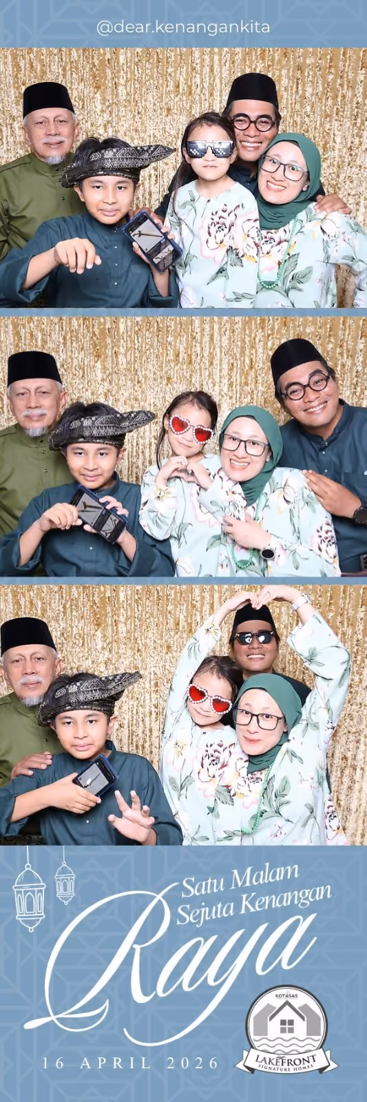 Design photostrip Istimewa Raya, Satu Malam Sejuta Kenangan Raya @ KotaSAS Lakefront