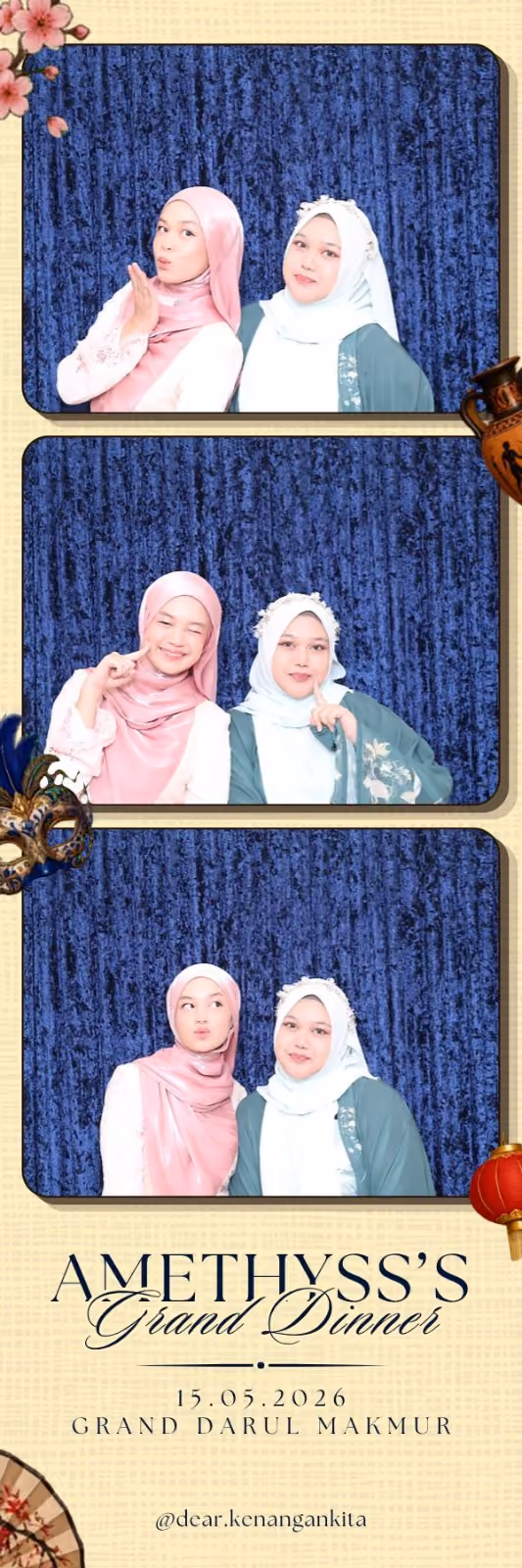 Design photostrip Makan Malam Tahunan, Amethyss's Grand Dinner